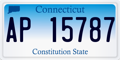CT license plate AP15787