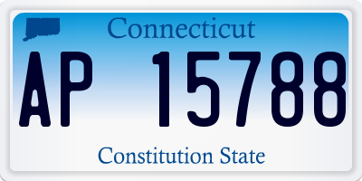 CT license plate AP15788