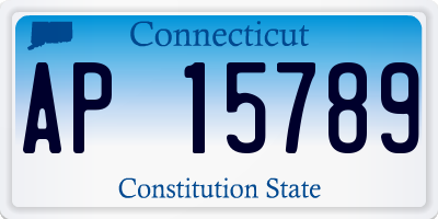 CT license plate AP15789