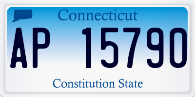 CT license plate AP15790