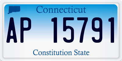 CT license plate AP15791