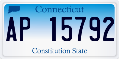 CT license plate AP15792