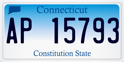 CT license plate AP15793