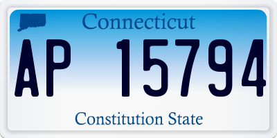 CT license plate AP15794