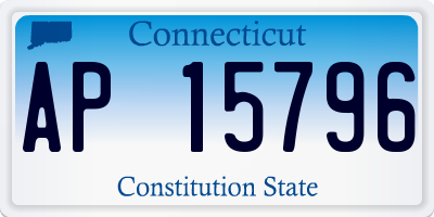 CT license plate AP15796