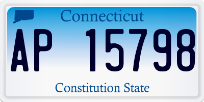 CT license plate AP15798