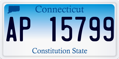 CT license plate AP15799