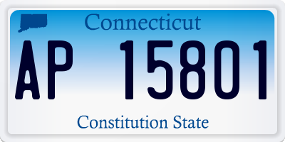 CT license plate AP15801