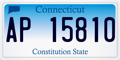 CT license plate AP15810