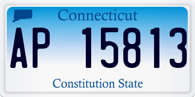 CT license plate AP15813