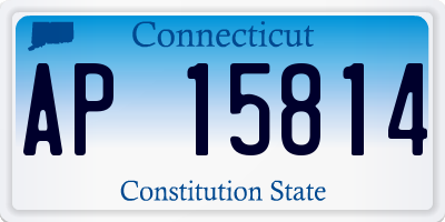 CT license plate AP15814
