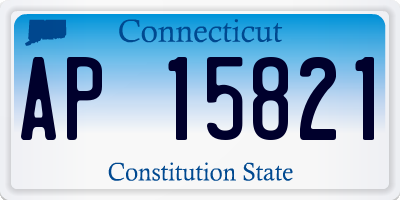 CT license plate AP15821