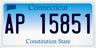 CT license plate AP15851