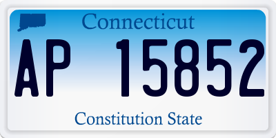 CT license plate AP15852