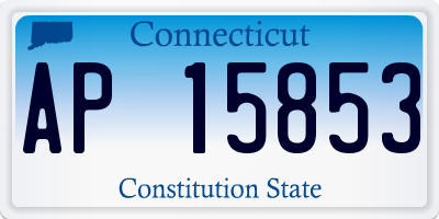 CT license plate AP15853