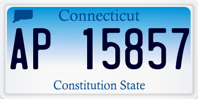 CT license plate AP15857