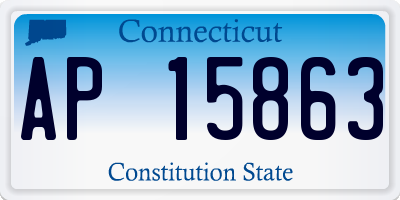 CT license plate AP15863