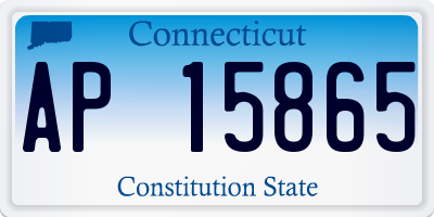 CT license plate AP15865