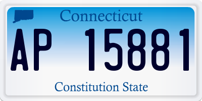 CT license plate AP15881