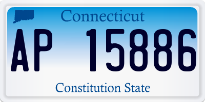 CT license plate AP15886
