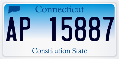CT license plate AP15887