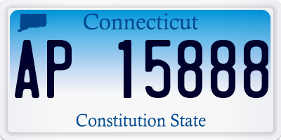 CT license plate AP15888
