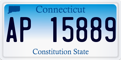 CT license plate AP15889
