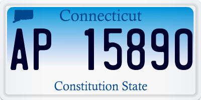 CT license plate AP15890