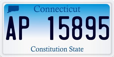 CT license plate AP15895