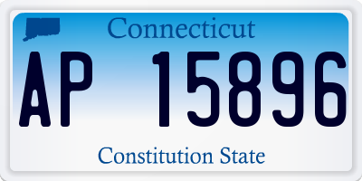 CT license plate AP15896