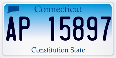 CT license plate AP15897