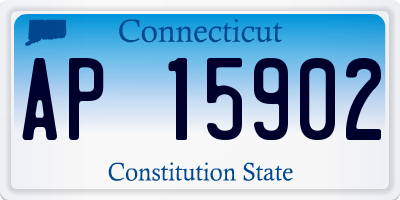 CT license plate AP15902