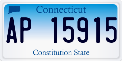 CT license plate AP15915
