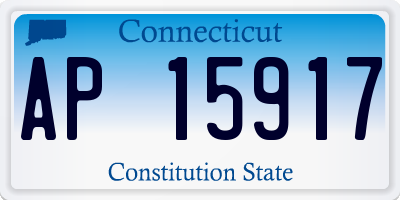 CT license plate AP15917