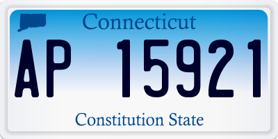 CT license plate AP15921