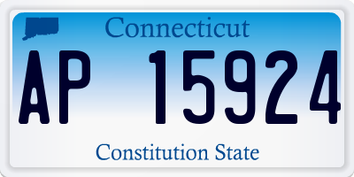 CT license plate AP15924