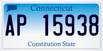 CT license plate AP15938