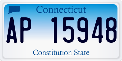 CT license plate AP15948