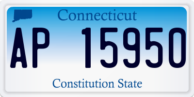 CT license plate AP15950