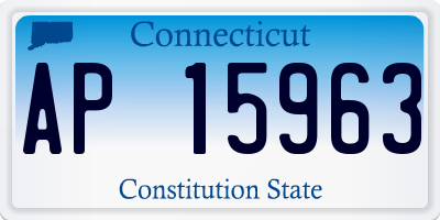 CT license plate AP15963