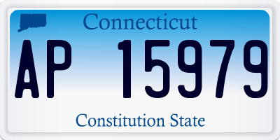 CT license plate AP15979