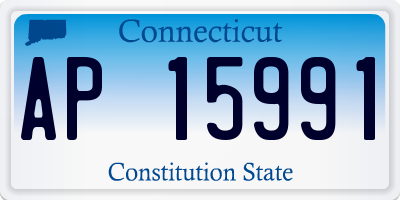CT license plate AP15991