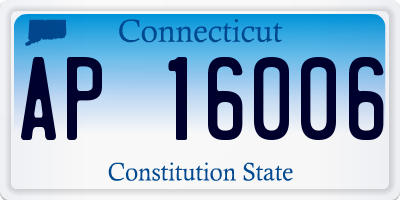 CT license plate AP16006