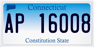 CT license plate AP16008