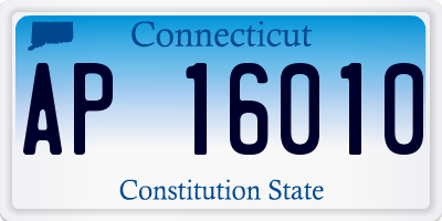 CT license plate AP16010