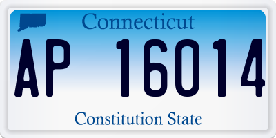 CT license plate AP16014