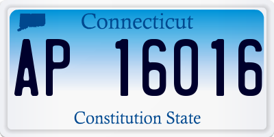 CT license plate AP16016