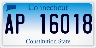 CT license plate AP16018