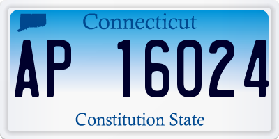 CT license plate AP16024
