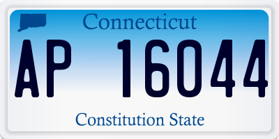 CT license plate AP16044